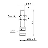DPI M08 NPN NF P3mm non noyé lg55mm Inox IP68/69K WD / M08 4P