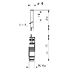 DPI D04 NPN NO P1mm noyé lg25mm 10-30Vdc / M08 3P+C0.2m PUR
