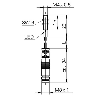 DPI D04 NPN NO P0,8mm noyé lg22mm 10-30Vdc / M08 3P+C0.2m PUR