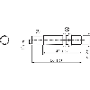 DPI M12 PNP NF P4mm noyé lg50(40)mm Laiton 10-30Vdc / Câble 2m PVC DPI M12 PNP NF P4mm noyé lg50(40)mm Laiton 10-30Vdc / Câble 2m PVC