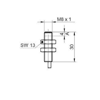DPI M08 ANA 0-10Vdc P0-3mm quasi-noyé lg30mm / Câble 2m PVC-Lire la description