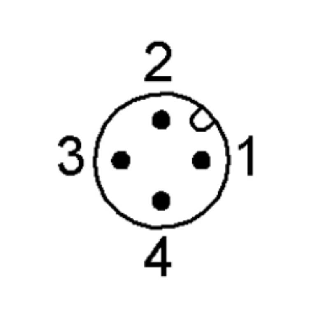 DPI M12 PNP NO P2mm noyé lg50(30)mm Laiton 10-30Vdc IP68 / M12 4P-Lire la description