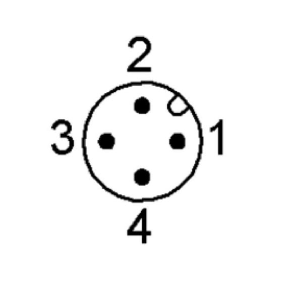 DPI M12 PNP NO P2mm noyé lg50(30)mm Laiton 10-30Vdc IP68 / M12 4P-Lire la description