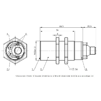 DPC M30 PNP NO/NF P1-20mm noyé lg87(54)mm / M12 4P-Lire la description