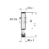 DPI M08 2 fils NAMUR ATEX P1,5mm noyé lg50(35)mm 5-30Vdc / M08 3P