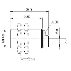 DPI M18 PNP NO P5mm noyé / Câble 5m PUR