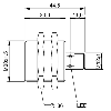 DPI M30 PNP NO P15mm noyé 44,5(30)mm Laiton 10-30Vdc / M12 4P