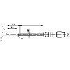 DPI D03 PNP NO P1mm noyé lg22mm Inox 10-30Vdc / M08 3P+C0.3m