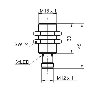 DPI M18 PNP NO P8mm quasi-noyé lg45mm 10-30Vdc / M12 4P