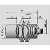 DPC M32 PNP NO+NF P20mm non noyé 70(45)mm 10-35Vdc / M12 4P
