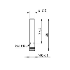 DPI D06 PNP NF P2mm noyé lg46mm Métal 5-36Vdc F1 / M08 3P