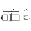 DPI M18 PNP NO+NF P5mm noyé 84(55)mm Laiton 10-35Vdc / M12 4P