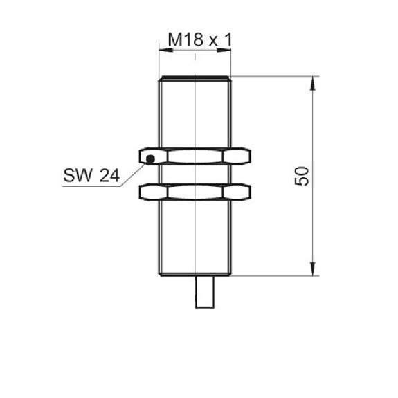 DPI M18 ANA 0-10Vdc P0-8mm quasi-noyé lg60(45)mm 12-36Vdc / Câble 2m DPI M18 ANA 0-10Vdc P0-8mm quasi-noyé lg60(45)mm 12-36Vdc / Câble 2m-Lire la description