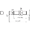 DPI M12 NPN NO P2mm noyé lg45(32)mm Laiton 10-30Vdc / M12 4P