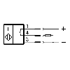 DPI M08 PNP NO P2mm noyé lg30(19,5)mm Inox 10-30Vdc / M08 3P