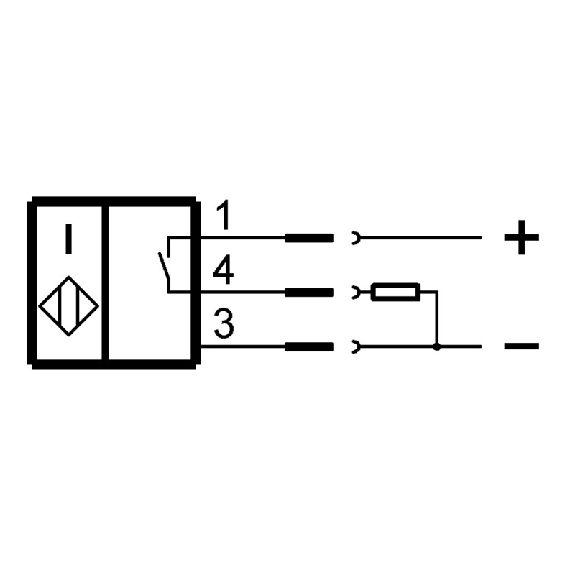 DPI M08 PNP NO P2mm noyé lg30(19,5)mm Inox 10-30Vdc / M08 3P-Lire la description