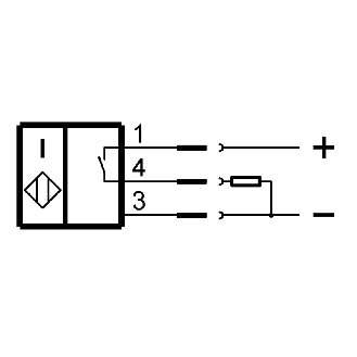 DPI M08 PNP NO P2mm noyé lg30(19,5)mm Inox 10-30Vdc / M08 3P-Lire la description
