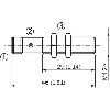 DPI M12 NPN NO P2mm noyé lg46(29)mm Laiton 10-30Vdc / M12 4P