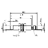 DPI M08 PNP NO P4mm non noyé 49,5(34,1)mm 10-30Vdc / M08 3P