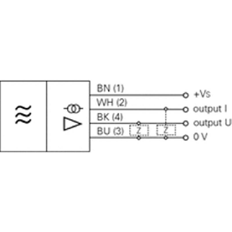 DPI Rect. ANA 4-20mA/0-10Vdc P0-4mm 12x12x60mm 15-30Vdc / M08 4P-Lire la description