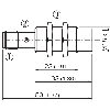 DPI M18 PNP NO+NF P20mm non noyé 50(23)mm Laiton / M12 4P