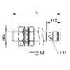 DPI M08 PNP NO P1,5mm noyé 30(19,5)mm Inox 10-30Vdc / M08 3P