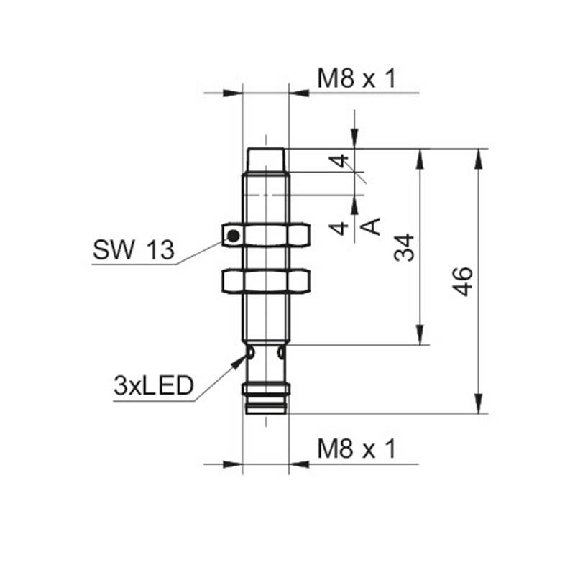 DPI M08 NPN NO P6mm non noyé lg46(30)mm Métal 6-36Vdc IP67 / M08 3P DPI M08 NPN NO P6mm non noyé lg46(30)mm Métal 6-36Vdc IP67 / M08 3P-Lire la description