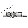 DPI M18 ANA 0-20mA P0-8mm non noyé 70(43)mm Laiton / Câble 2m PUR