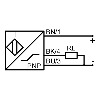 DPI M18 ANA 0-20mA P0-8mm non noyé 70(43)mm Laiton / Câble 2m PUR