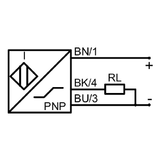 DPI M18 ANA 0-20mA P0-8mm non noyé 70(43)mm Laiton / Câble 2m PUR-Lire la description