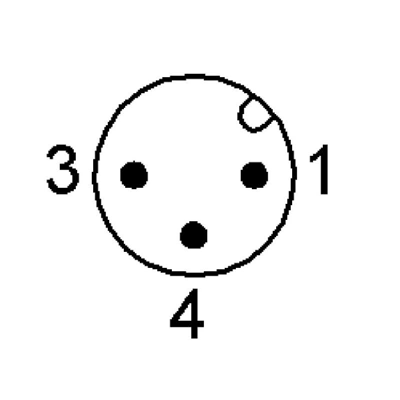 DPI M12 PNP NO P4mm noyé lg50(34,5)mm Laiton 10-30Vdc / M12 4P-Lire la description
