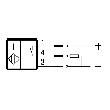 DPI M12 PNP NO P4mm noyé lg50(34,5)mm Laiton 10-30Vdc / M12 4P