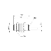 DPI M12 PNP NF P2mm noyé lg33mm Laiton 10-30Vdc / Câble 3m PVC