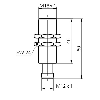 DPI M18 ANA 4-20mA P0-8mm quasi-noyé 60(45)mm Laiton 12-36Vdc M12 4P
