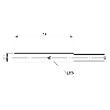 DPI D04 PNP NF P0,8mm noyé lg28mm Inox 6-30Vdc / Câble 2m PUR/TPE