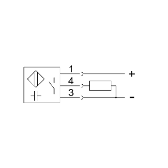 DPC M12 PNP NO P4mm noyé Pot. 75(37)mm 10-30Vdc / M12 4P-Lire la description