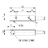 DPI Rect. PNP NF P2mm noyé 8x8x40mm 6-30Vdc / Câble 2m PVC