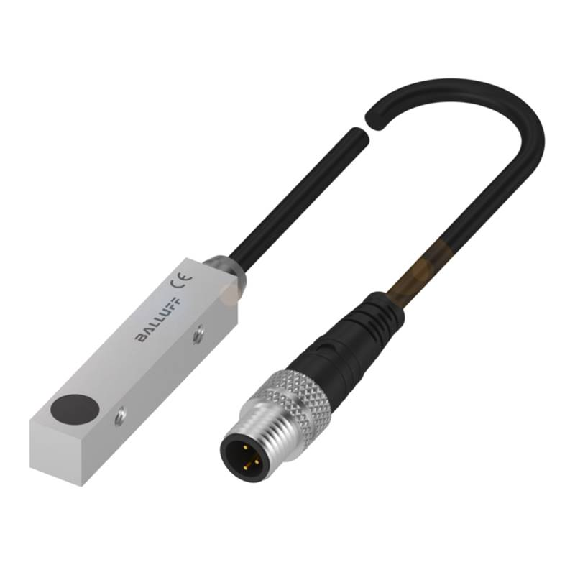 DPI Rect. PNP NF P2mm noyé 8x8x40mm Zinc 10-30Vdc / M08 3P+C0.37m-Lire la description