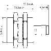 DPI M30 PNP NO P15mm noyé IO-Link lg50(32)mm Inox V2A / M12 4P