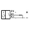 DPI M18 PNP NO P8mm noyé lg36mm Laiton 10-30Vdc IP67 / Câble 3m PUR