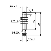 DPI M08 PNP NF P3mm noyé lg46(34)mm Métal 6-36Vdc IP67 / M08 3P