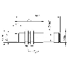 DPI M12 PNP NO P4mm non noyé lg54,5(29,5)mm Inox / M12 4P