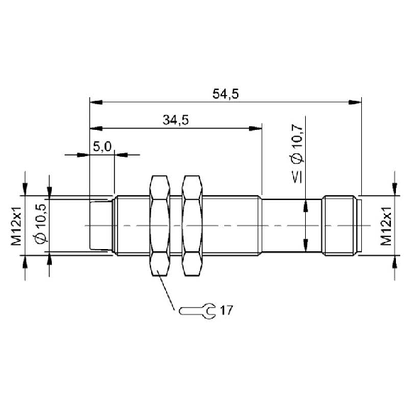 DPI M12 PNP NO P4mm non noyé lg54,5(29,5)mm Inox / M12 4P DPI M12 PNP NO P4mm non noyé lg54,5(29,5)mm Inox / M12 4P-Lire la description