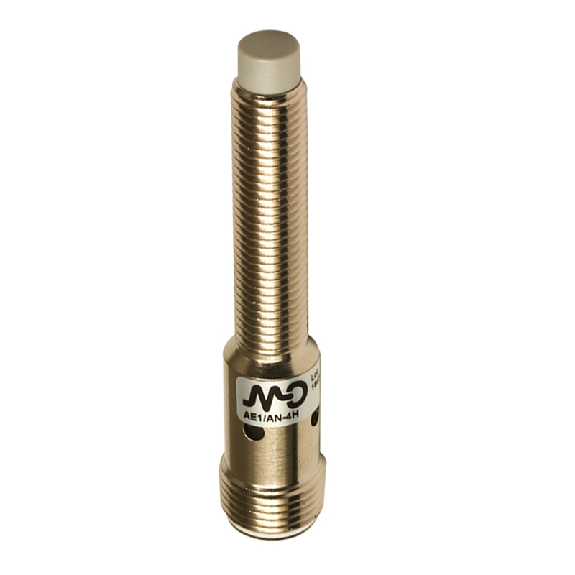 DPI M08 NPN NF P2,5mm non noyé 60(32,2)mm Laiton 10-30Vdc M12 4P-Lire la description
