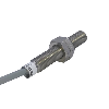 DPI M08 NPN NF P2mm noyé 49(42)mm Inox 6-30Vdc / Câble 2m PVC