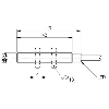 DPI M08 NPN NF P2mm noyé 49(42)mm Inox 6-30Vdc / Câble 2m PVC