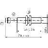 DPI M08 PNP NO P2mm noyé 50(34)mm Laiton 10-30Vdc / M08 3P