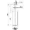 DPI M18 2 fils AC NC P5mm noyé / Câble 2m PVC