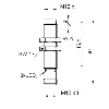 DPI M12 NPN NO P10mm non noyé lg60(41,4)mm Laiton 6-36Vdc / M12 4P