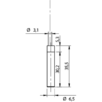 DPI D6,5 PNP NO P1,5mm noyé / Câble 2m-Lire la description